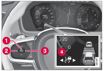 turn off adaptive cruise control volvo